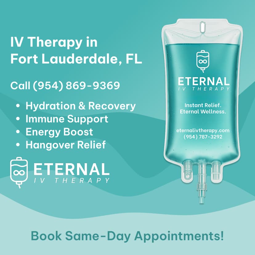 Benefits of mobile IV therapy in Fort Lauderdale, FL.